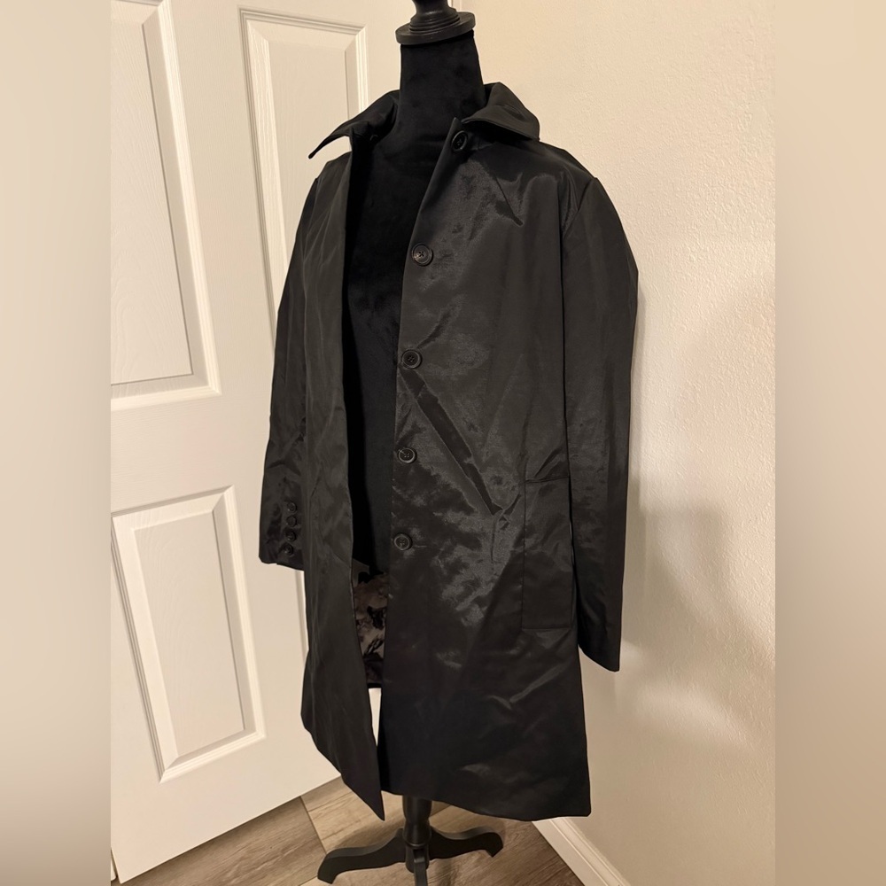 Jane Post Classic Black Trench Coat
